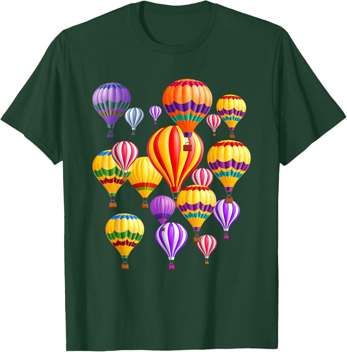 Colorful Hot Air Balloons T-Shirt - T-Shirt | Forest