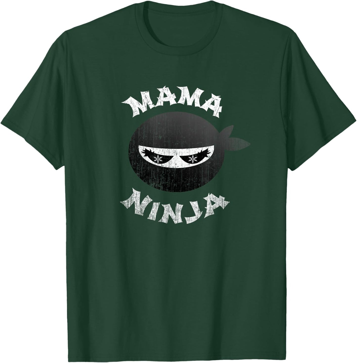 Funny Ninja Mama Multitasking WAHM Baby Birthday New Mom T-Shirt - T-Shirt | Forest