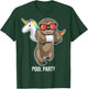 Pool Party Sloth Unicorn Float Funny Sloth Gifts T-Shirt - T-Shirt | Forest