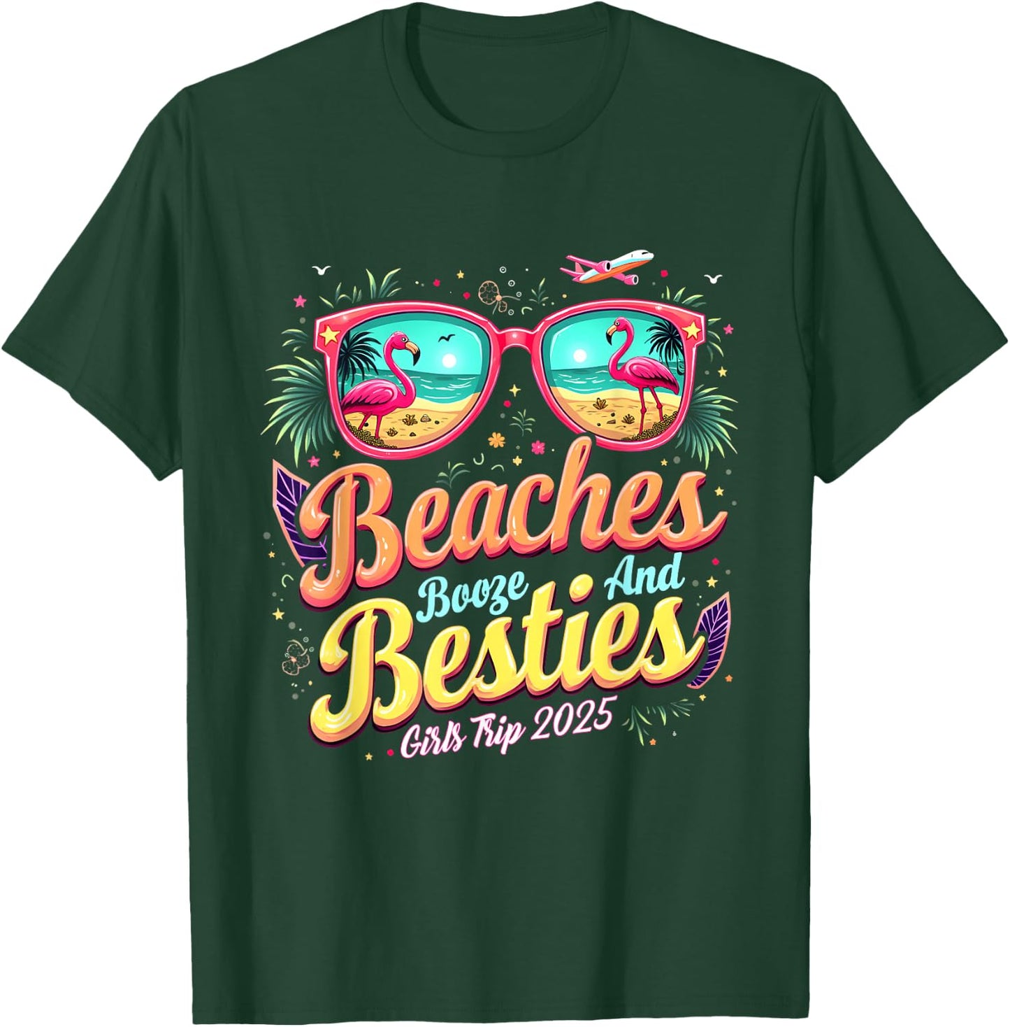 Mexico Trip Beaches Booze Besties Girls Trip Beach Lover T-Shirt - T-Shirt | Forest