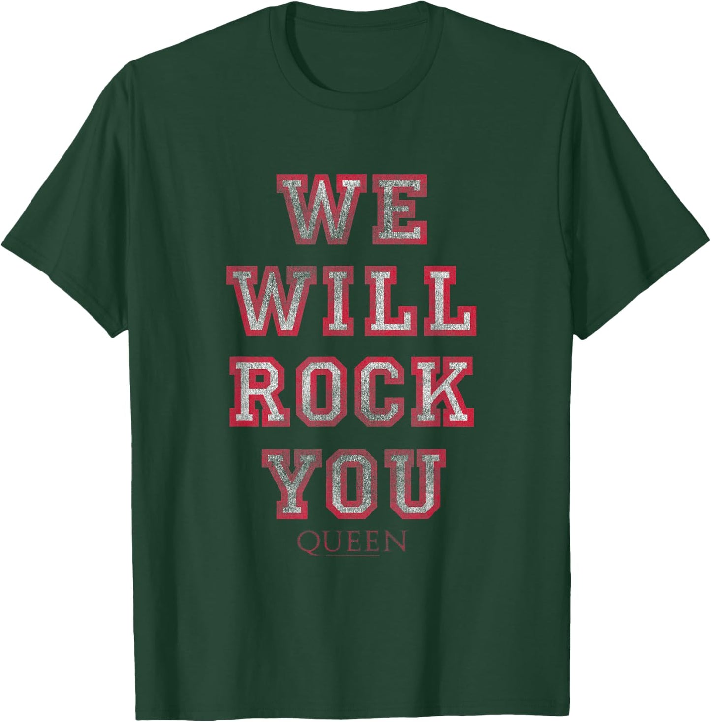 Queen Official We Will Rock You Block Letters T-Shirt - T-Shirt | Forest