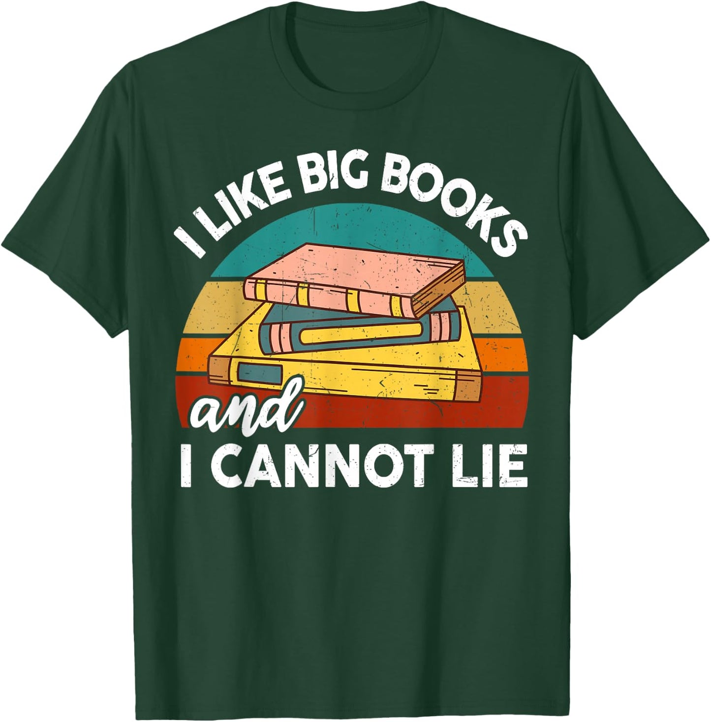 Funny I Like Big Book Cant Lie Nerd School Librarian Teacher Women Kids T-Shirt - T-Shirt | Forest