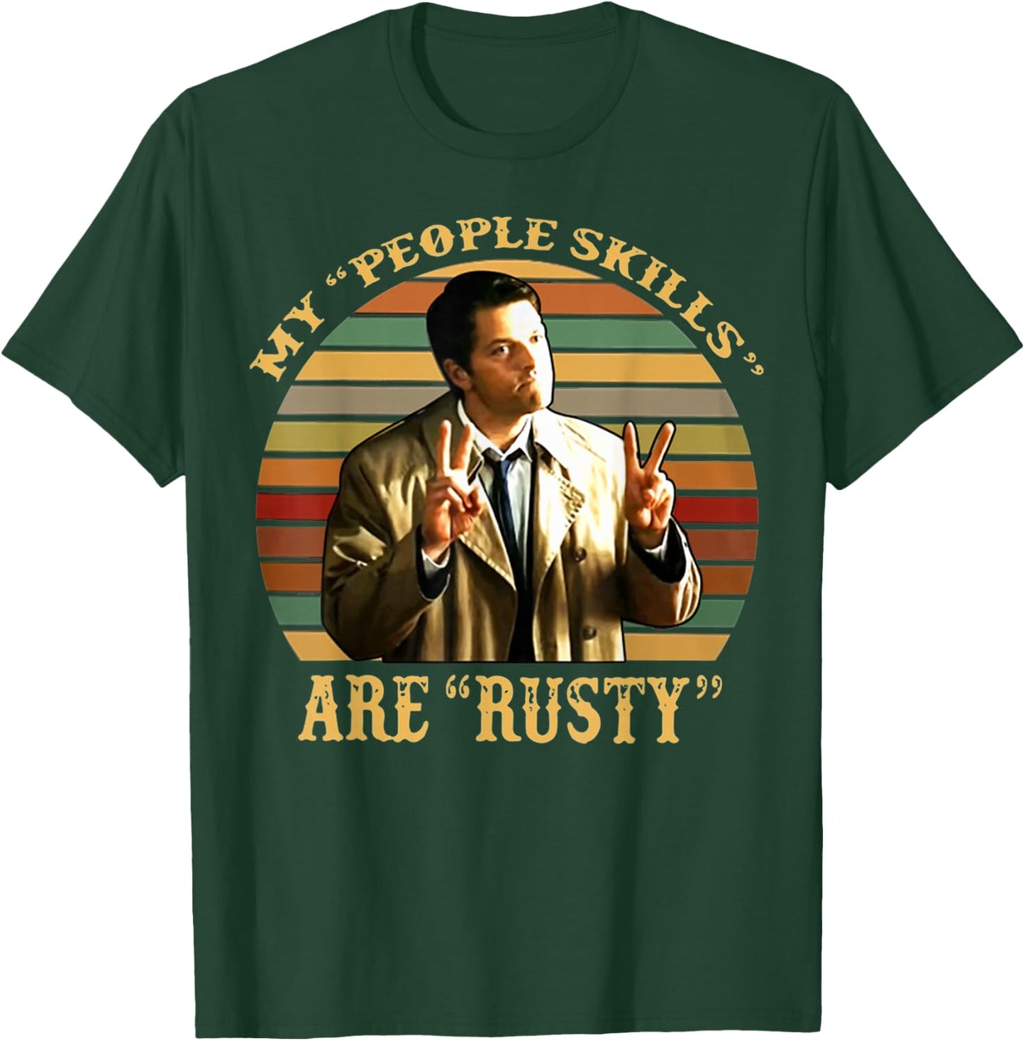 My People Skills are Rusty Vintage T-Shirt - T-Shirt | Forest