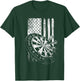 Patriotic US Flag Dartboard Dart Darts Player Men T-Shirt - T-Shirt | Forest