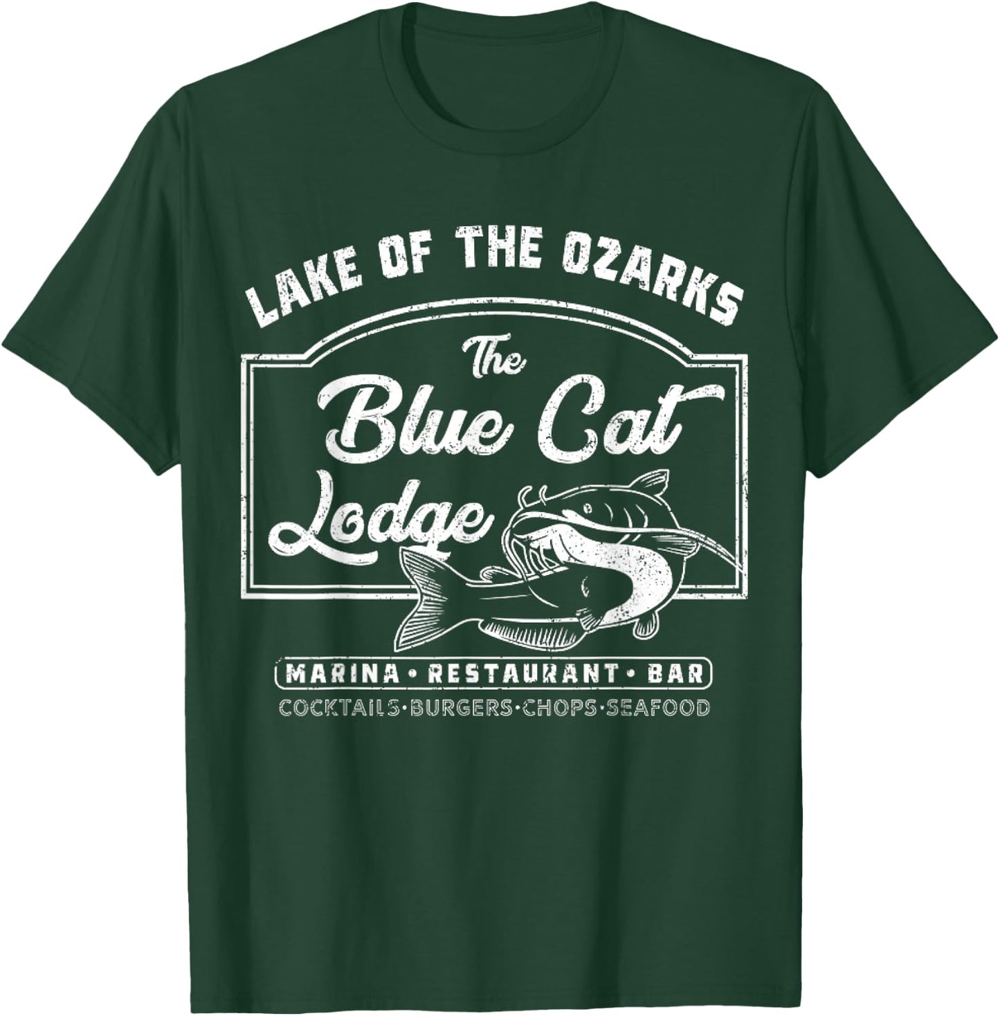 Vintage The Blue Cat Lodge Lake of The Ozarks T-Shirt - T-Shirt | Forest