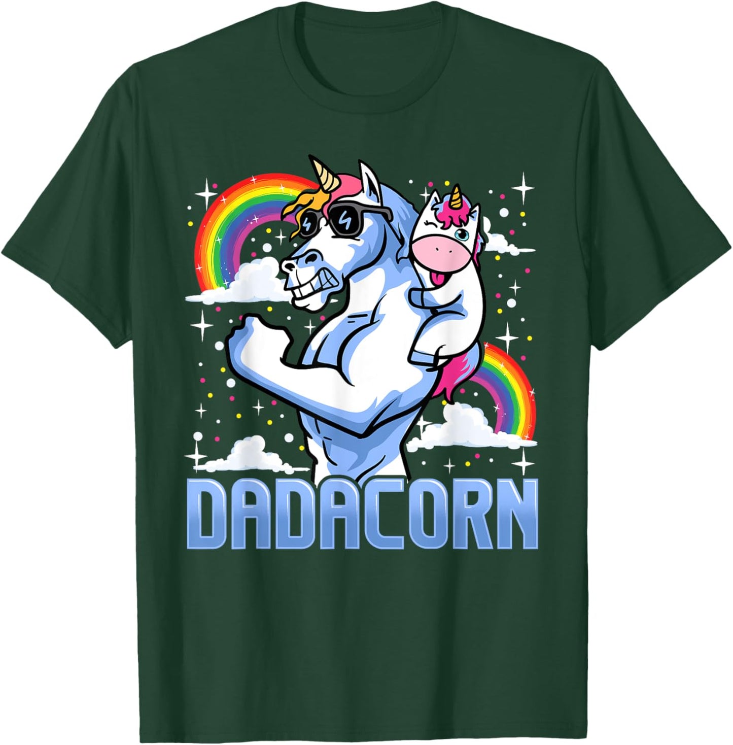 Dadacorn Shirts Dadicorn Daddycorn Gifts Unicorn Dad T-Shirt - T-Shirt | Forest