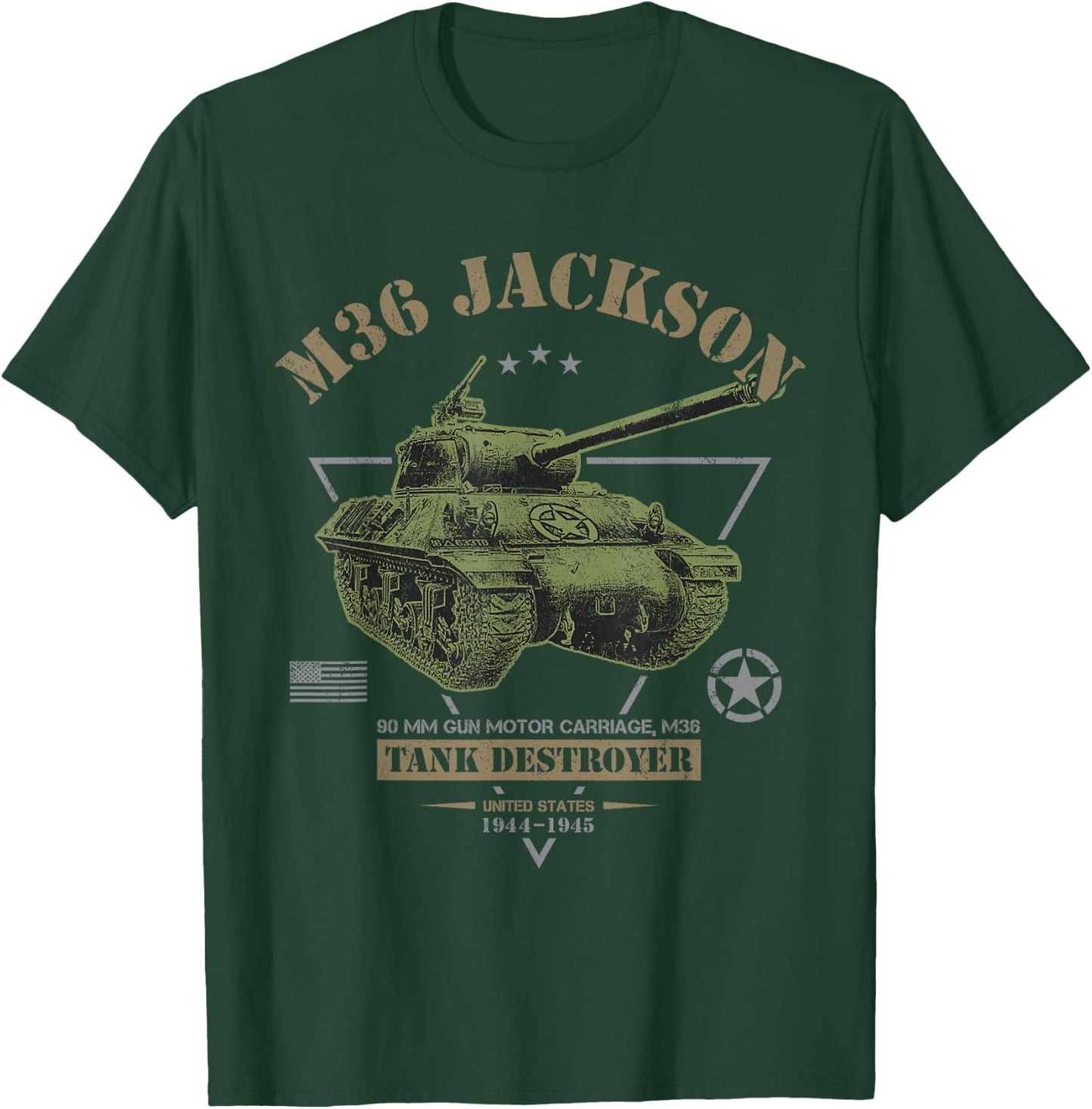 M36 Jackson Tank Destroyer T-Shirt - T-Shirt | Forest