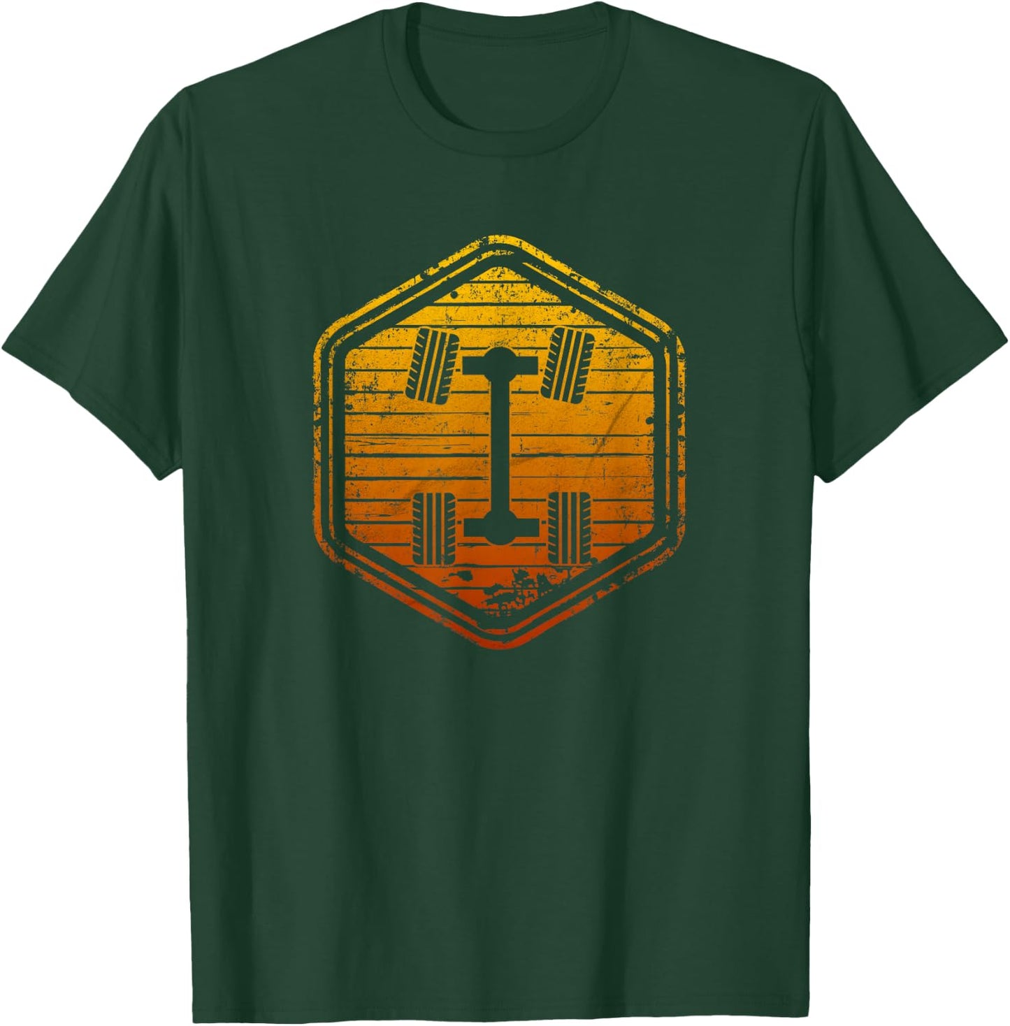 4WD 4x4 Off Road Sign Vintage Sunset for Offroading T-Shirt - T-Shirt | Forest