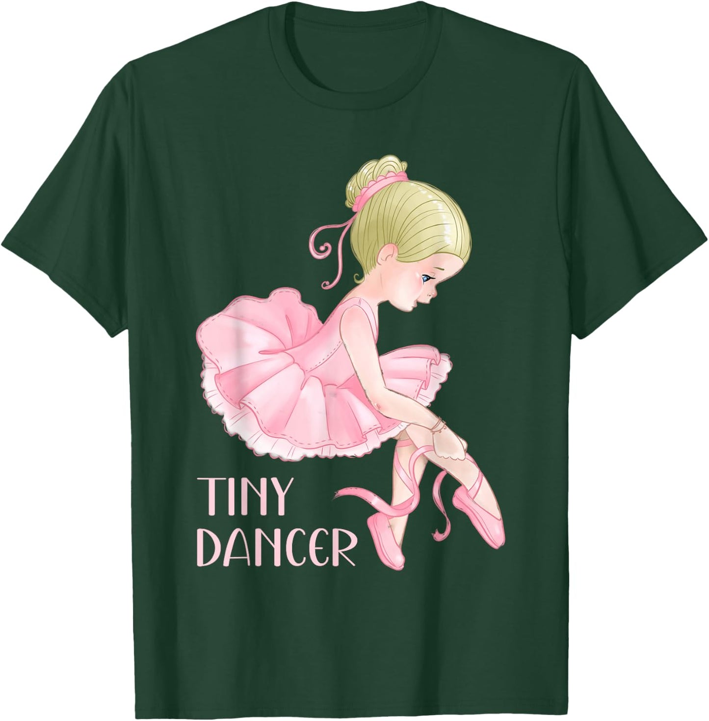 Tiny Dancer Ballerina Girl Ballet Dancing Kids Dance Cute T-Shirt - T-Shirt | Forest