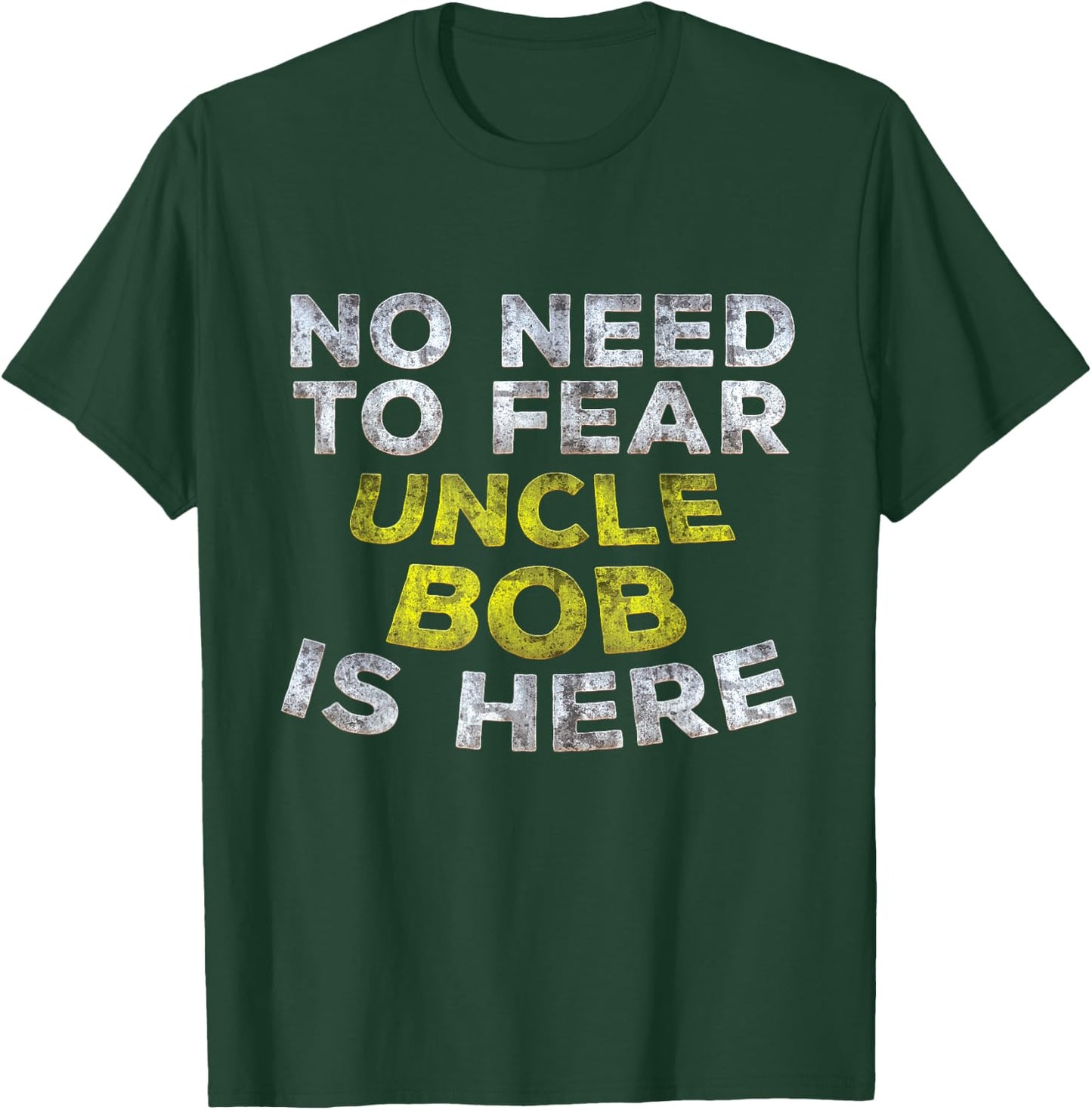 BOB Funny Uncle Gift Family Name Text T-Shirt - T-Shirt | Forest