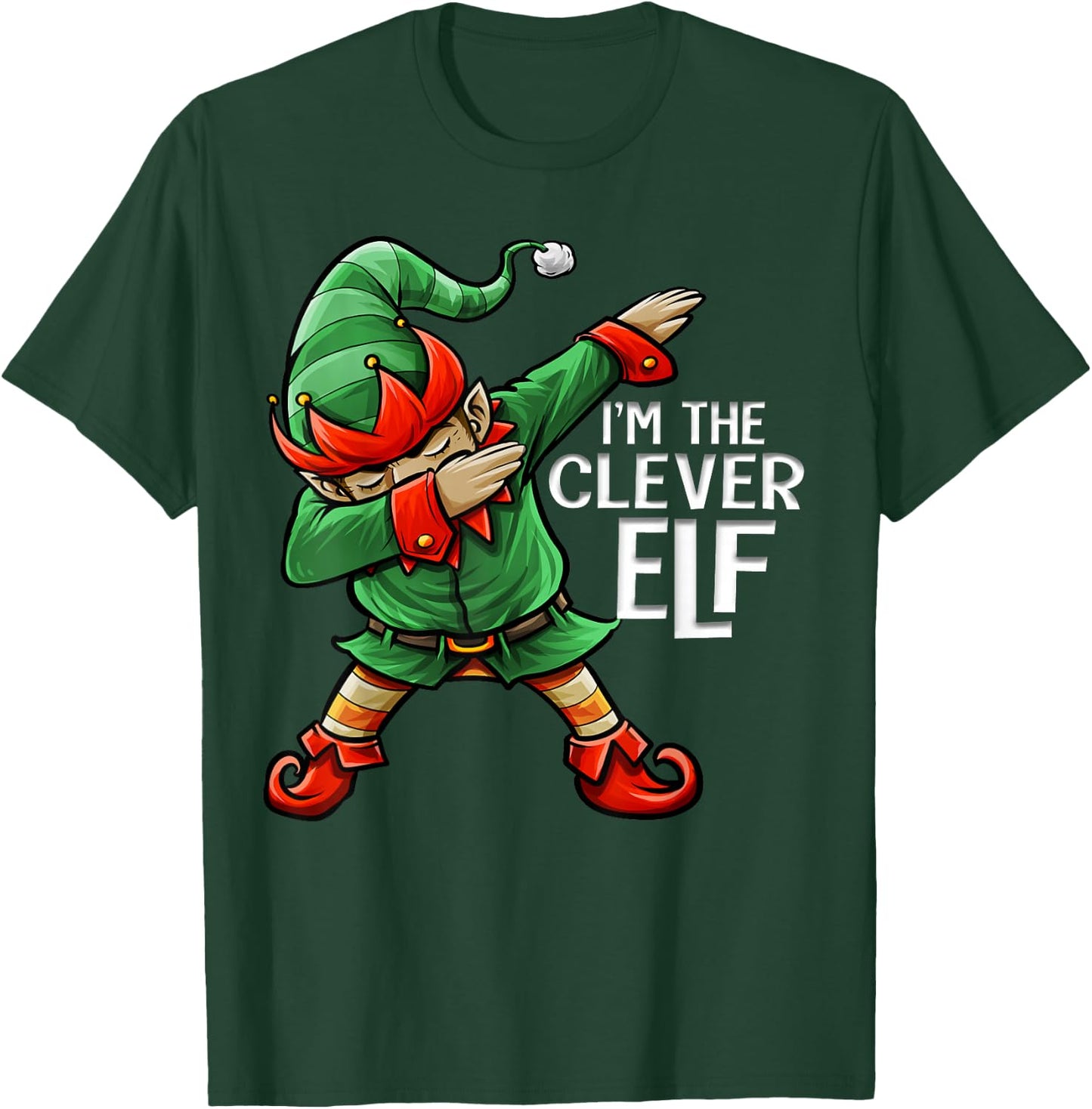 Christmas I'm The Clever Elf Squad Family Matching Men Boys T-Shirt - T-Shirt | Forest
