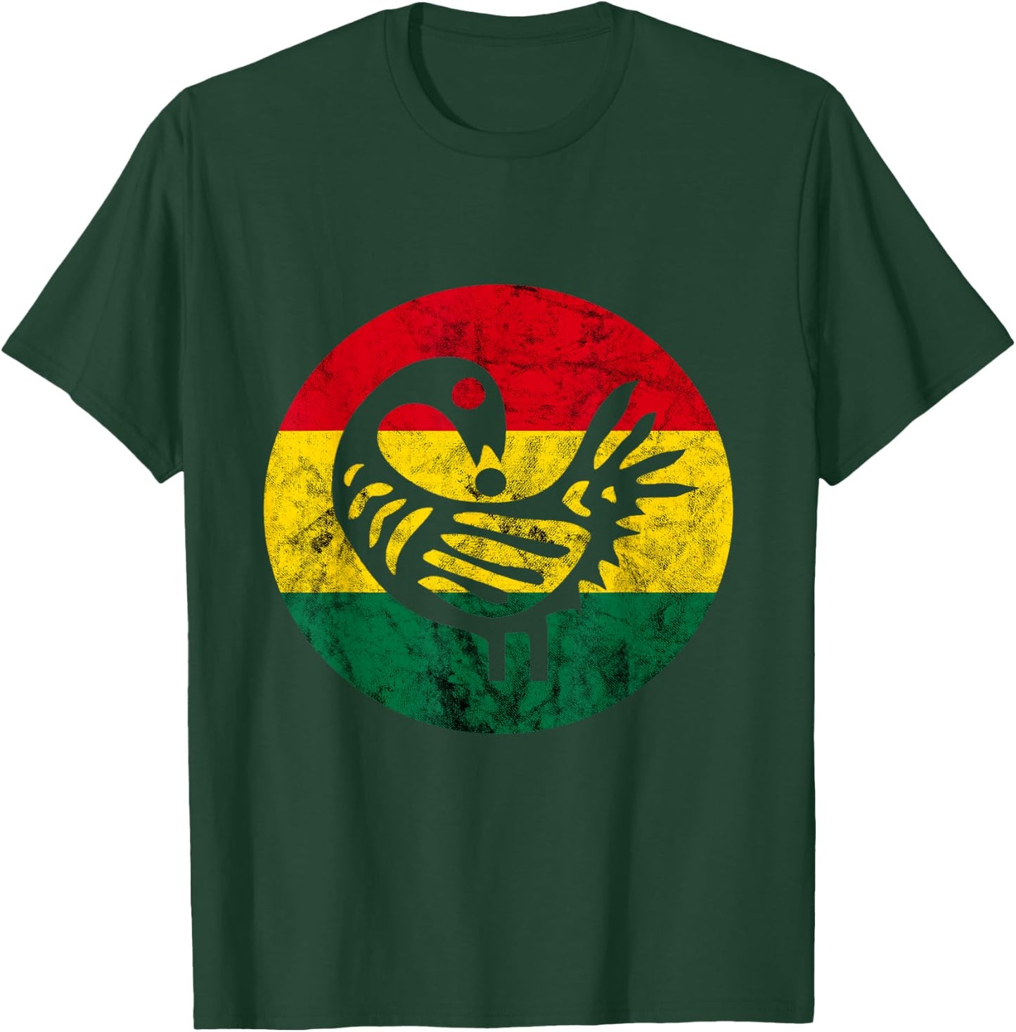 Sankofa Learn From The Past African Bird Black History T-Shirt - T-Shirt | Forest