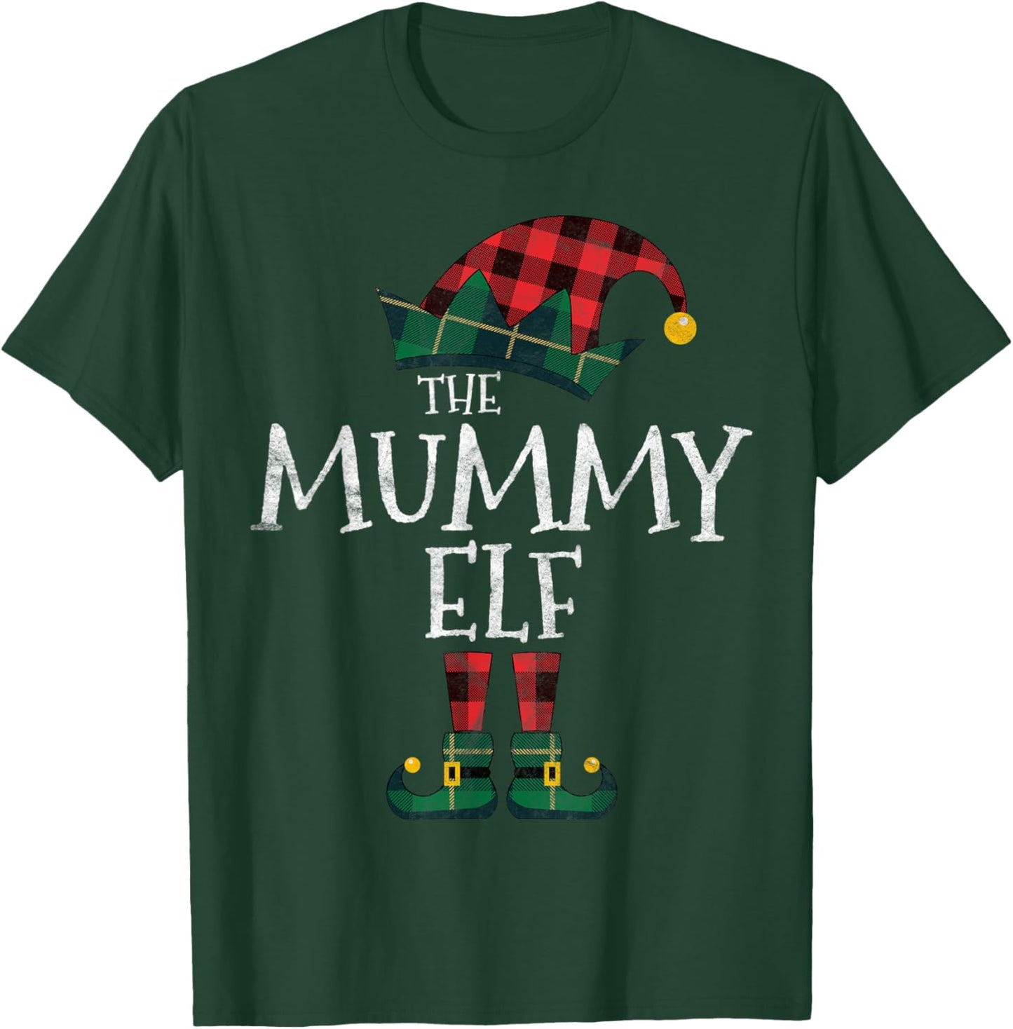 The Mummy Elf Matching Family Group Gift Funny Christmas T-Shirt - T-Shirt | Forest