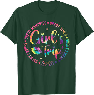 Girls Weekend Great Memories Women Girls Trip 2026 T-Shirt - T-Shirt | Forest