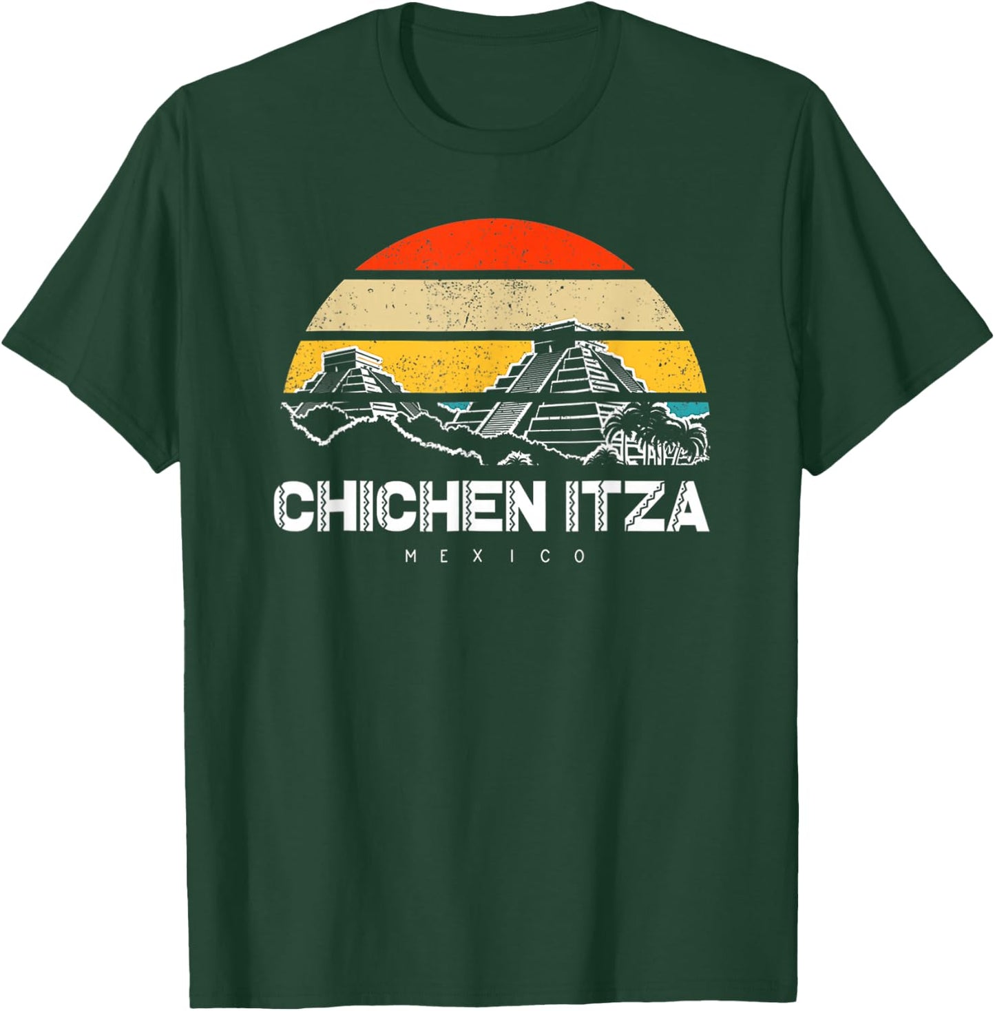 Chichen Itza Mexico Vacation T-Shirt - T-Shirt | Forest