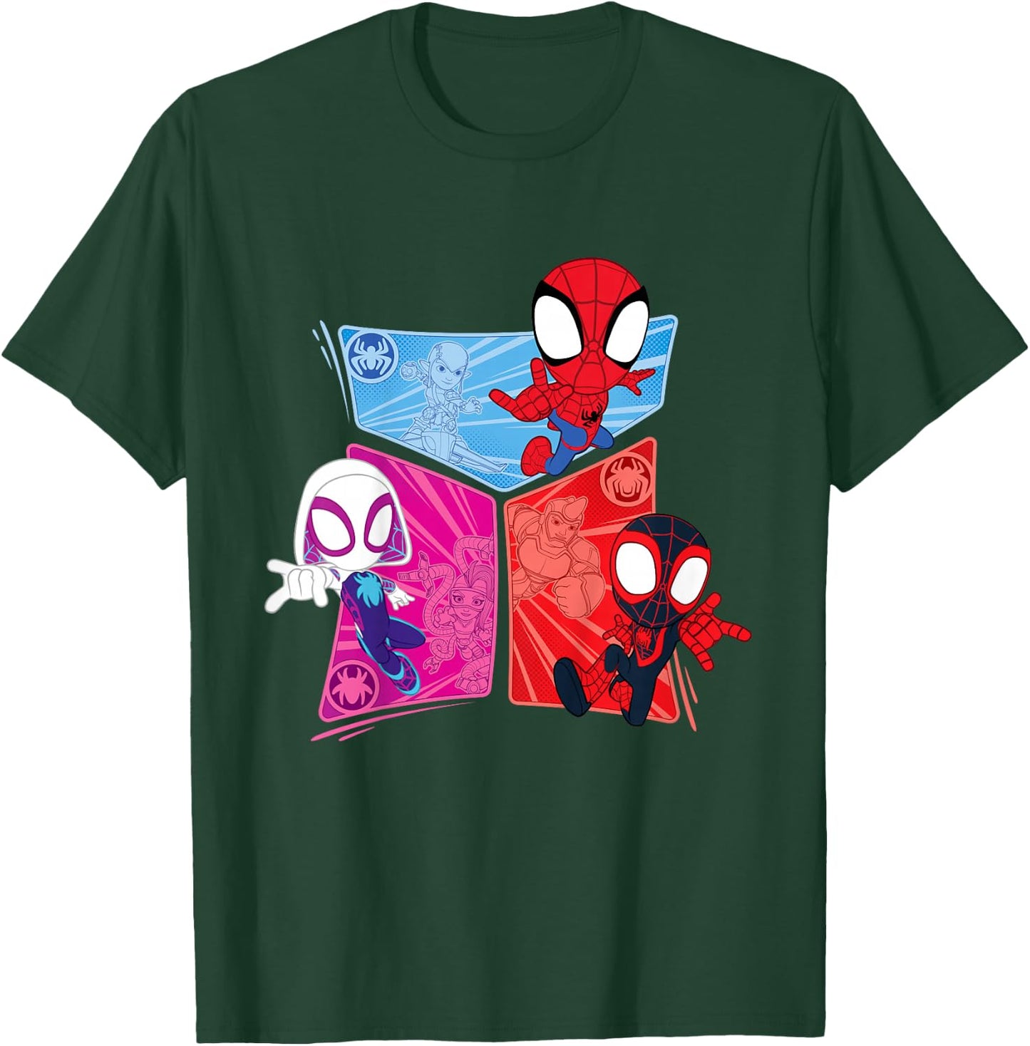 Marvel Spidey and His Amazing Friends Heroes and Foes T-Shirt - T-Shirt | Forest