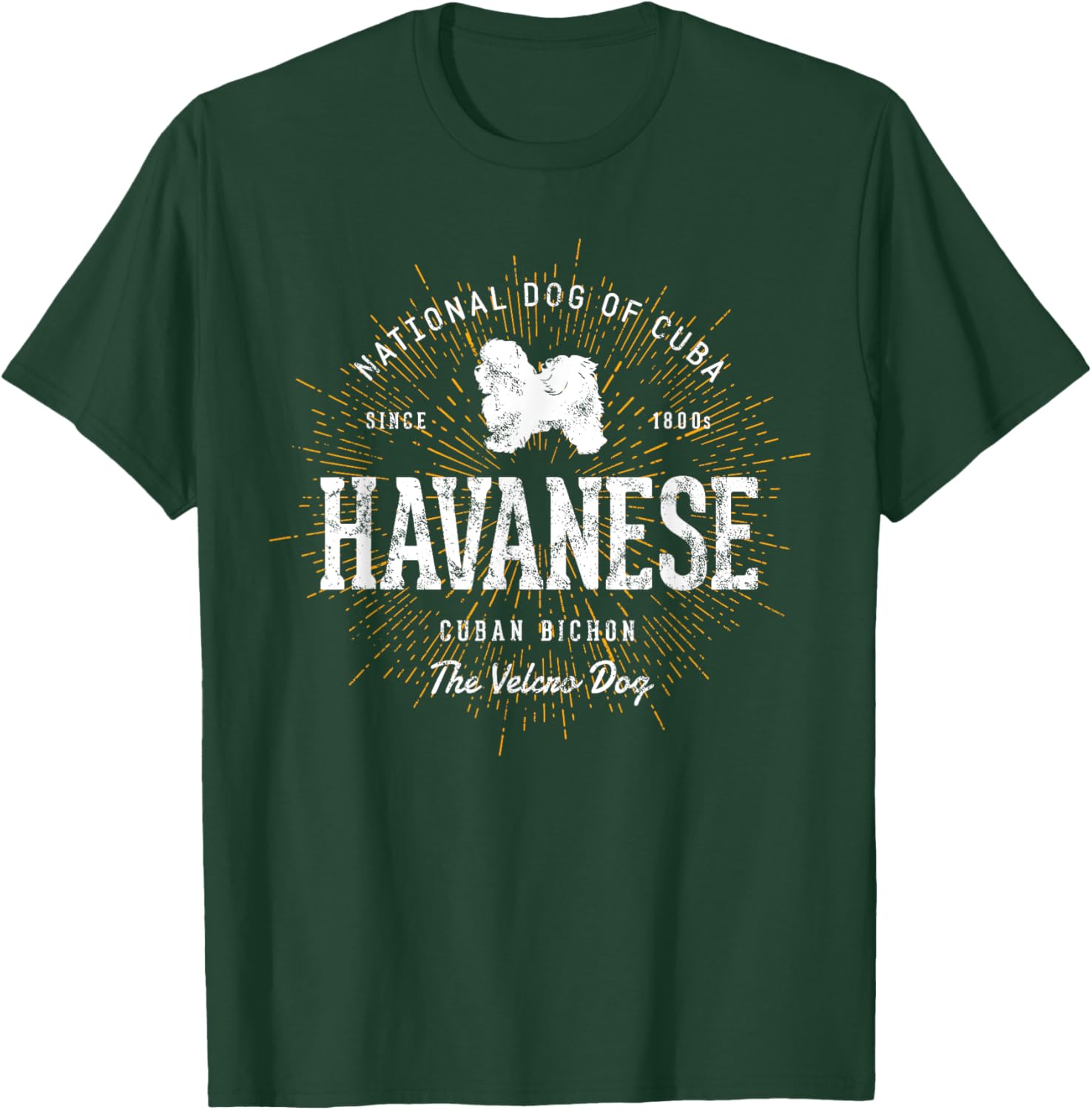 Vintage Style Retro Havanese T-Shirt - T-Shirt | Forest