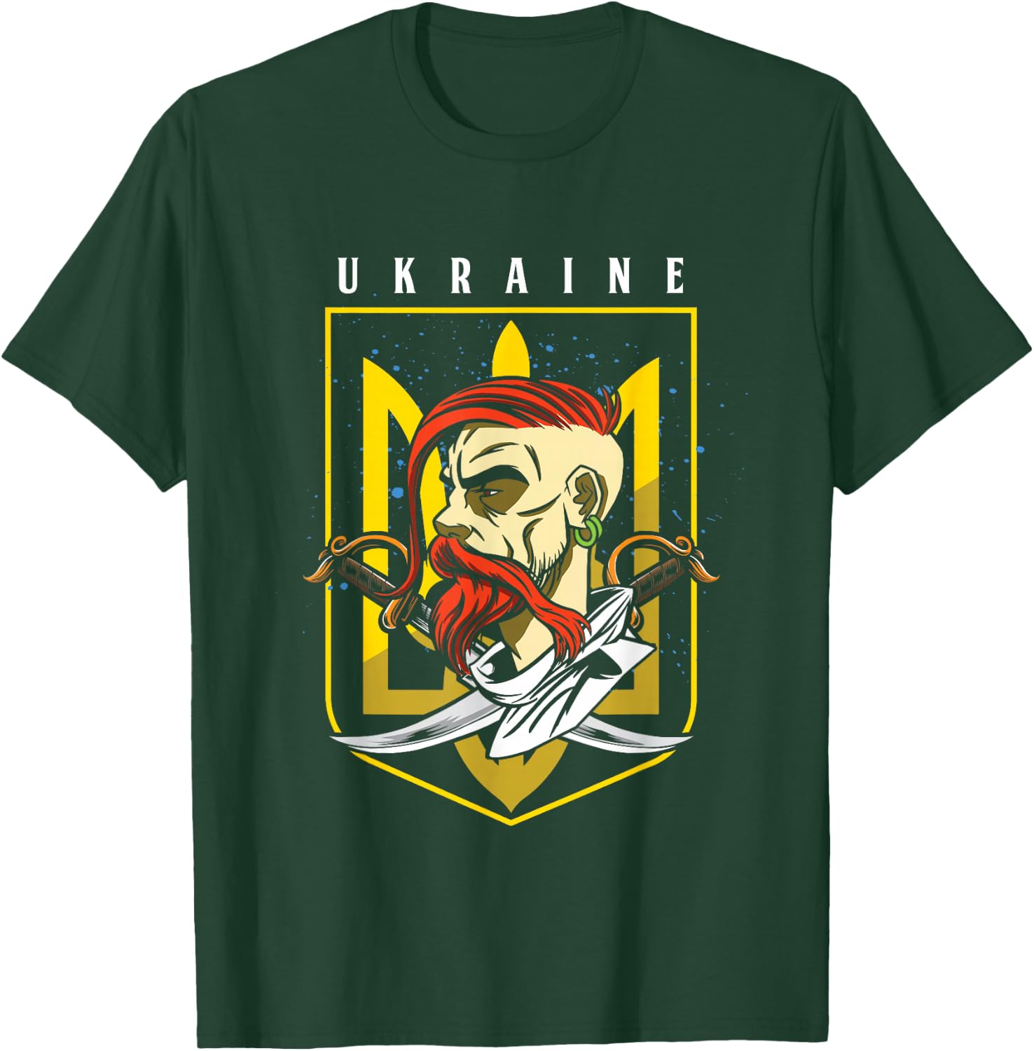 Cossack Ukrainian Kiev Homeland Country State Odessa Ukraine T-Shirt - T-Shirt | Forest