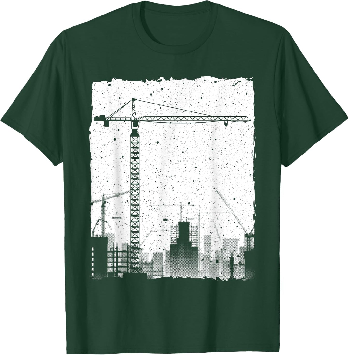 Best Tower Crane Design Women Tower Crane Operator T-Shirt - T-Shirt | Forest