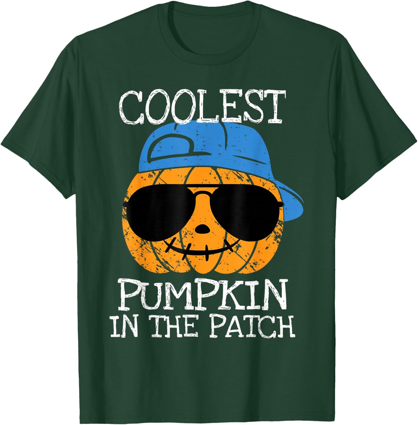 Coolest Pumpkin In The Patch Halloween Boys Girls Teen Kids T-Shirt - T-Shirt | Forest