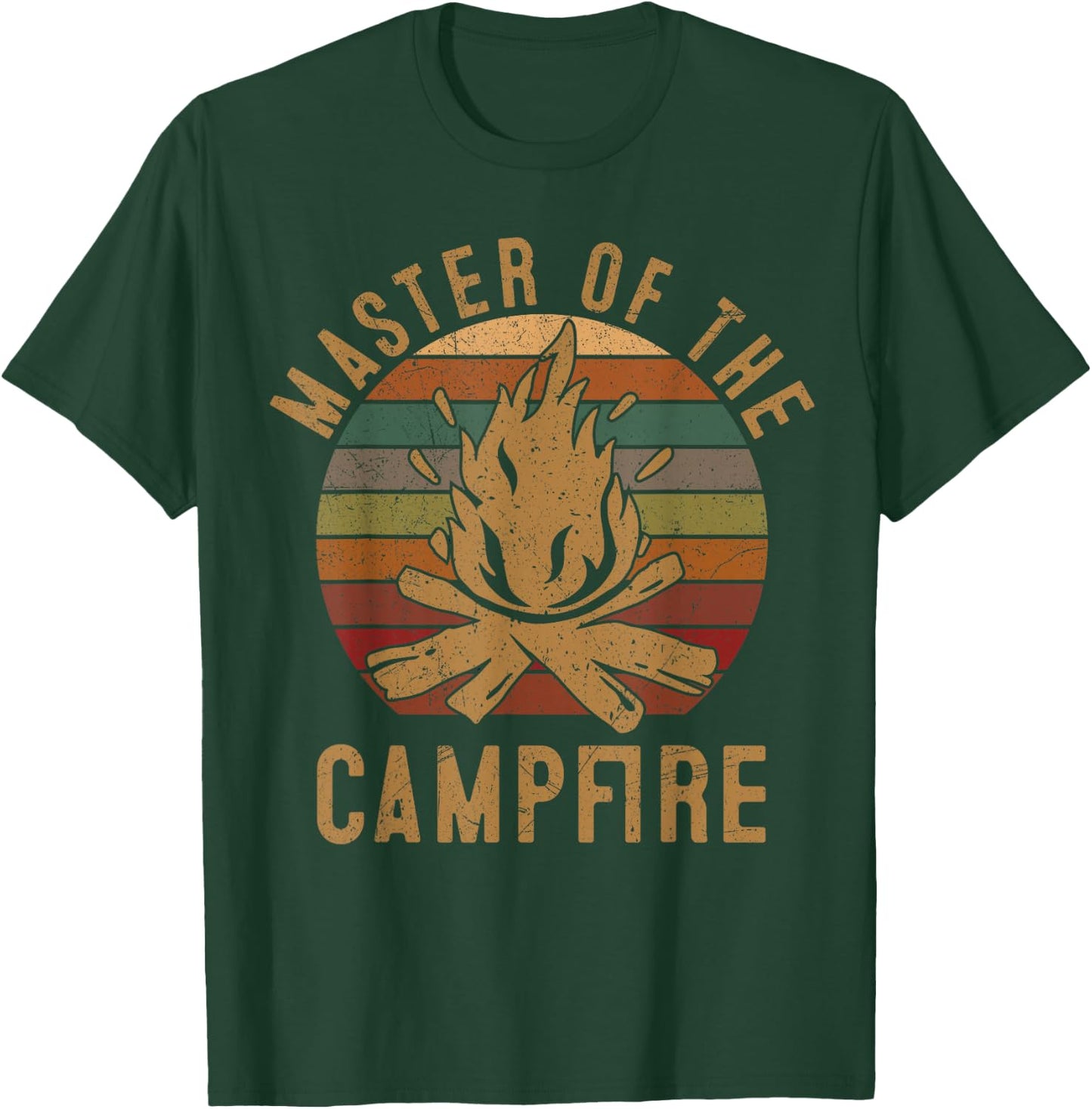 Master of the Campfire Camping Lovers Gift Camper T-Shirt - T-Shirt | Forest
