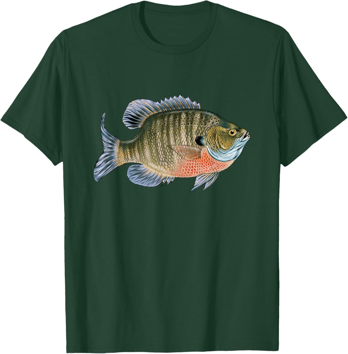 Love To Go Fishing Gift Catch Freshwater Fish Bluegill T-Shirt - T-Shirt | Forest