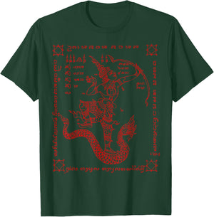 Sak Yant Thailand Tattoo Magical Thai Tattoos Thailand Gift T-Shirt - T-Shirt | Forest