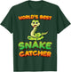 Worlds Best Snake Catcher Snake Hunter Pit Viper Snake Lover T-Shirt - T-Shirt | Forest