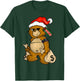 Hip Hop Teddy Bear Christmas Santa Hat Money Rap Lover Gift T-Shirt - T-Shirt | Forest