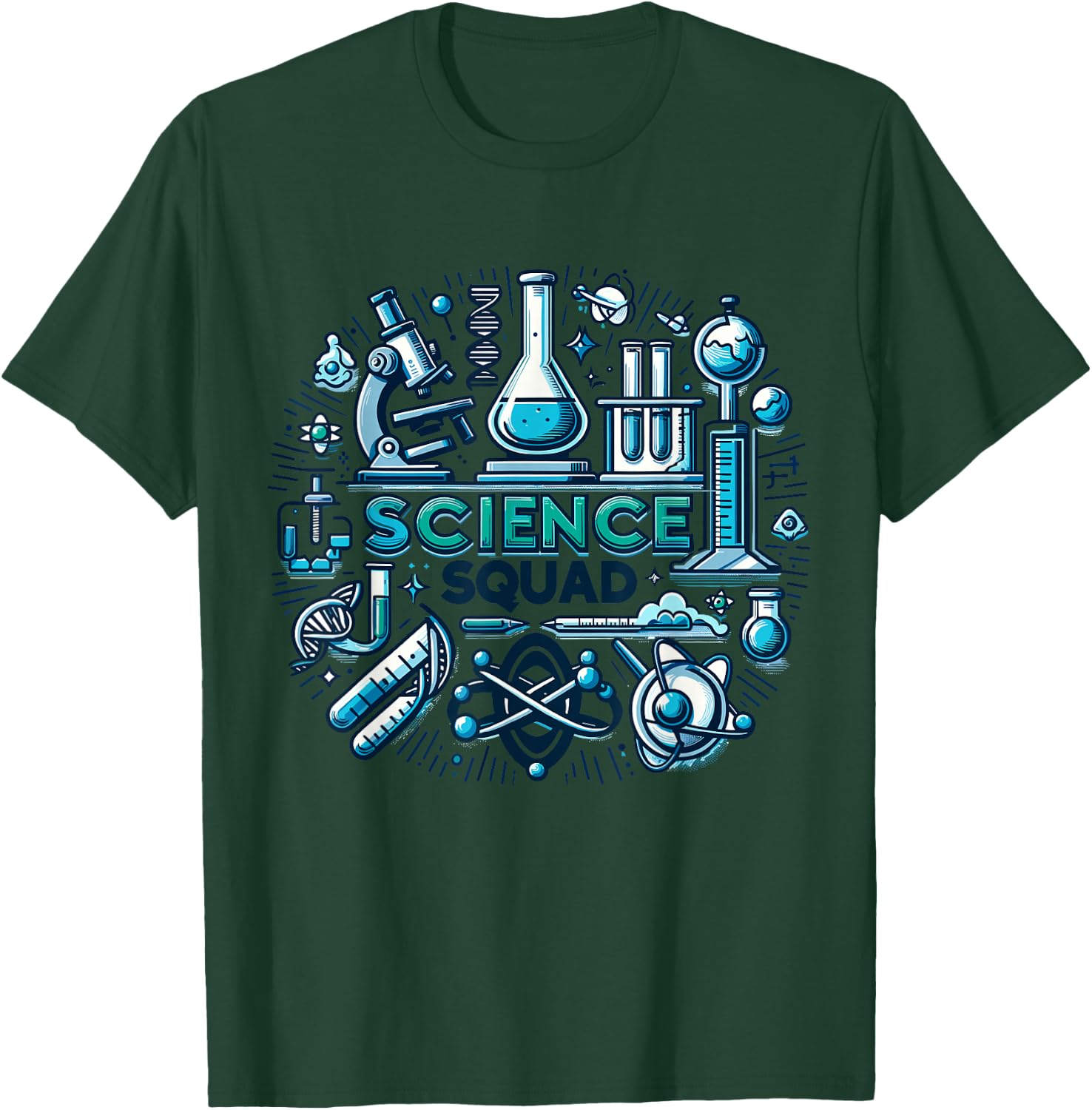 Science Squad Science Gear for Scientist Research | Science T-Shirt - T-Shirt | Forest