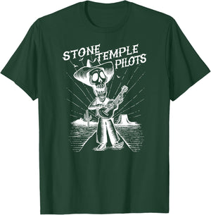 Stone Temple Pilots Day of The Dead Skeleton T-Shirt - T-Shirt | Forest