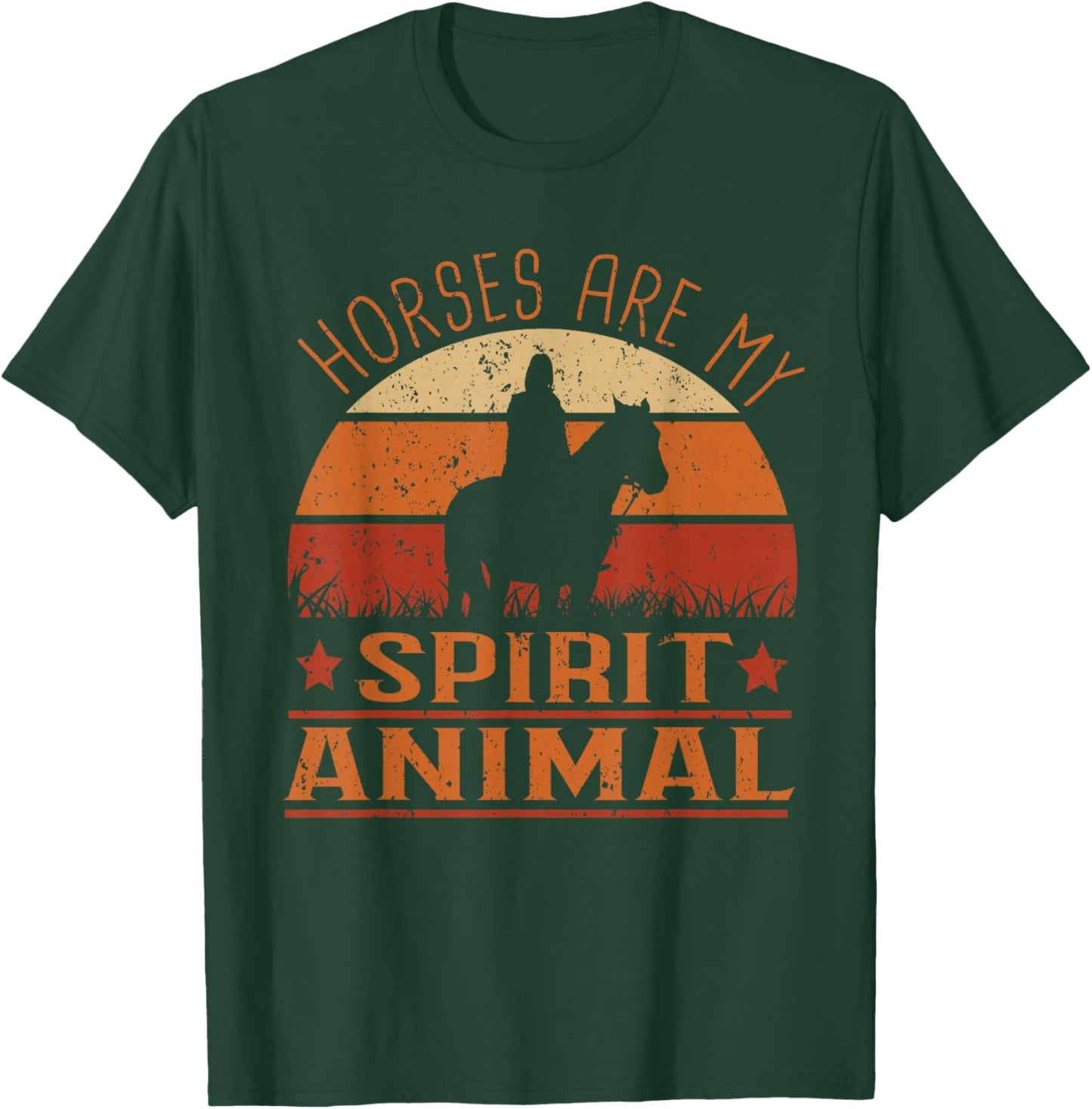 Horses are my spirit animal Design for a Horse owner T-Shirt - T-Shirt | Forest