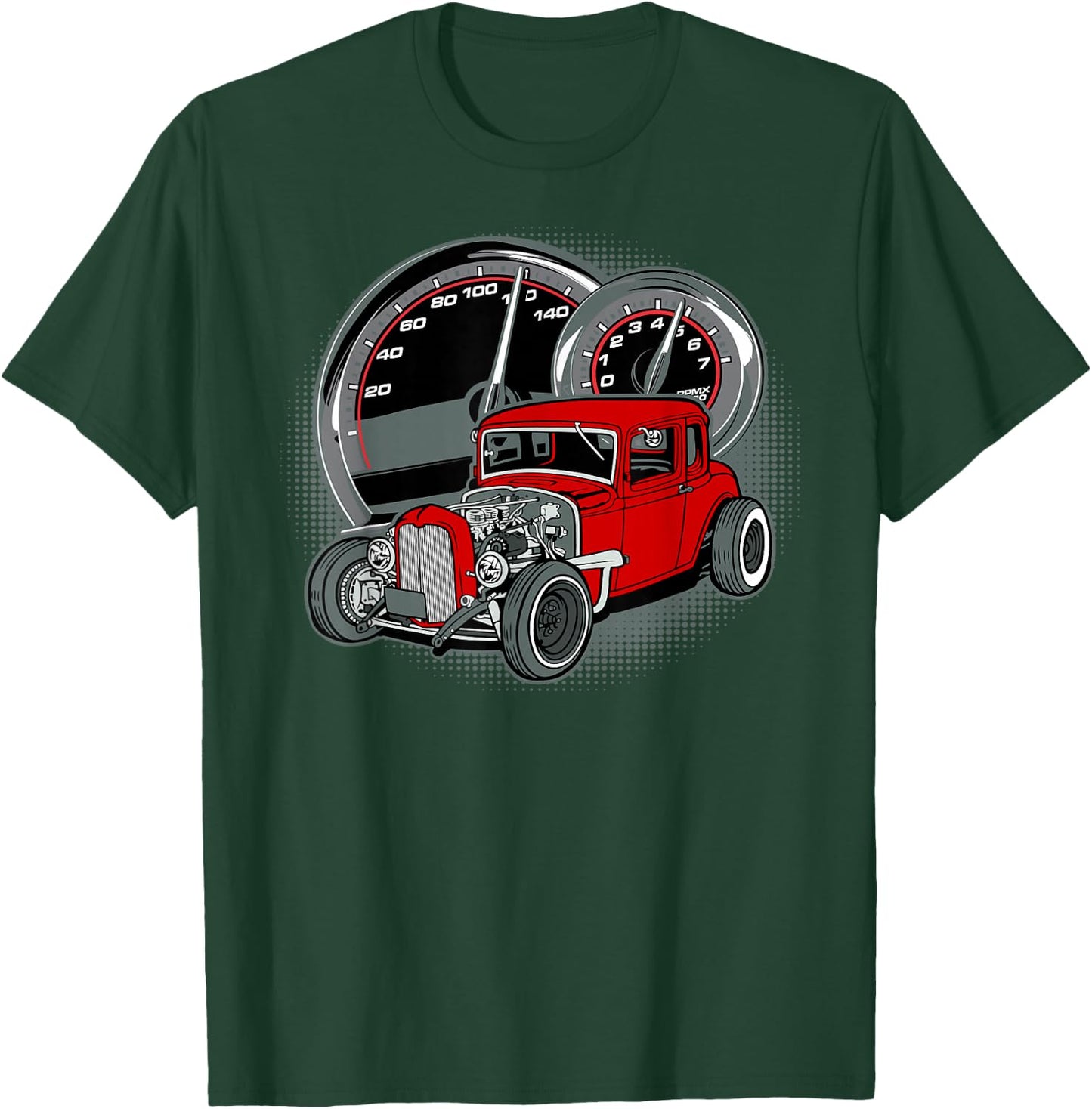 Hot Rod Car T Shirt T-Shirt - T-Shirt | Forest