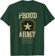 Proud Army Soldier Brother USA American Military Family T-Shirt - T-Shirt | Forest