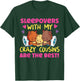 Sleepover With Crazy Cousins Cats In Bed T-Shirt - T-Shirt | Forest