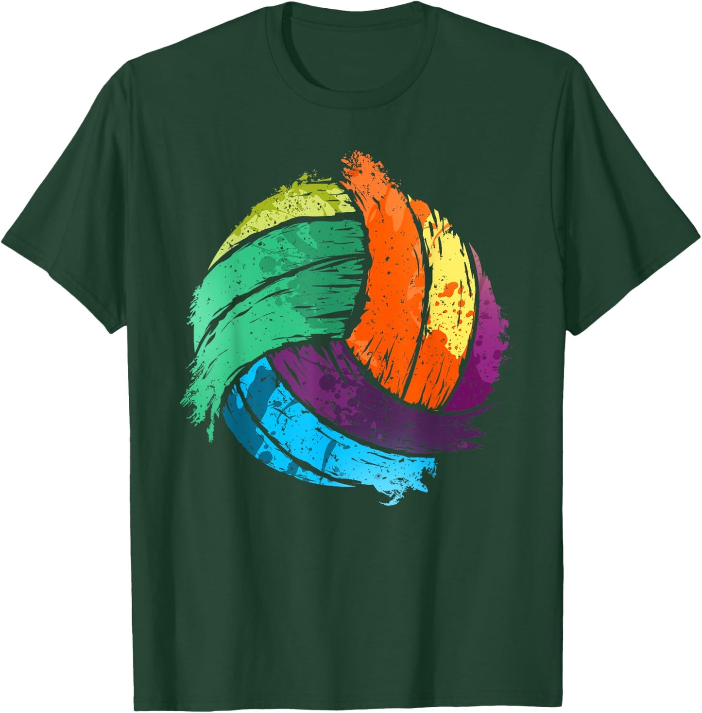 Funny Volleyball Art For Boys Girls Women Volleyball Players T-Shirt - T-Shirt | Forest