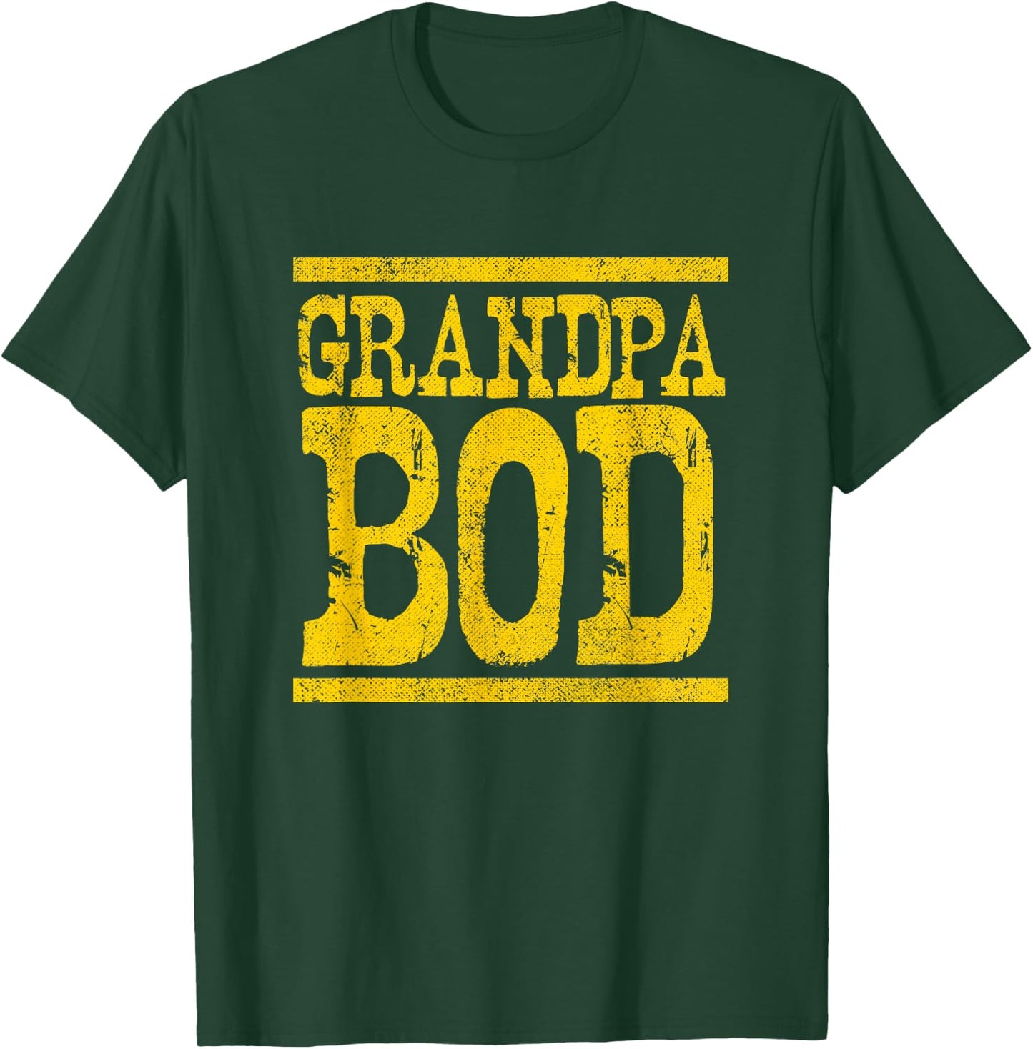Grandpa Bod, Weightlifter Funny Gag Exercise Gym T-Shirt - T-Shirt | Forest