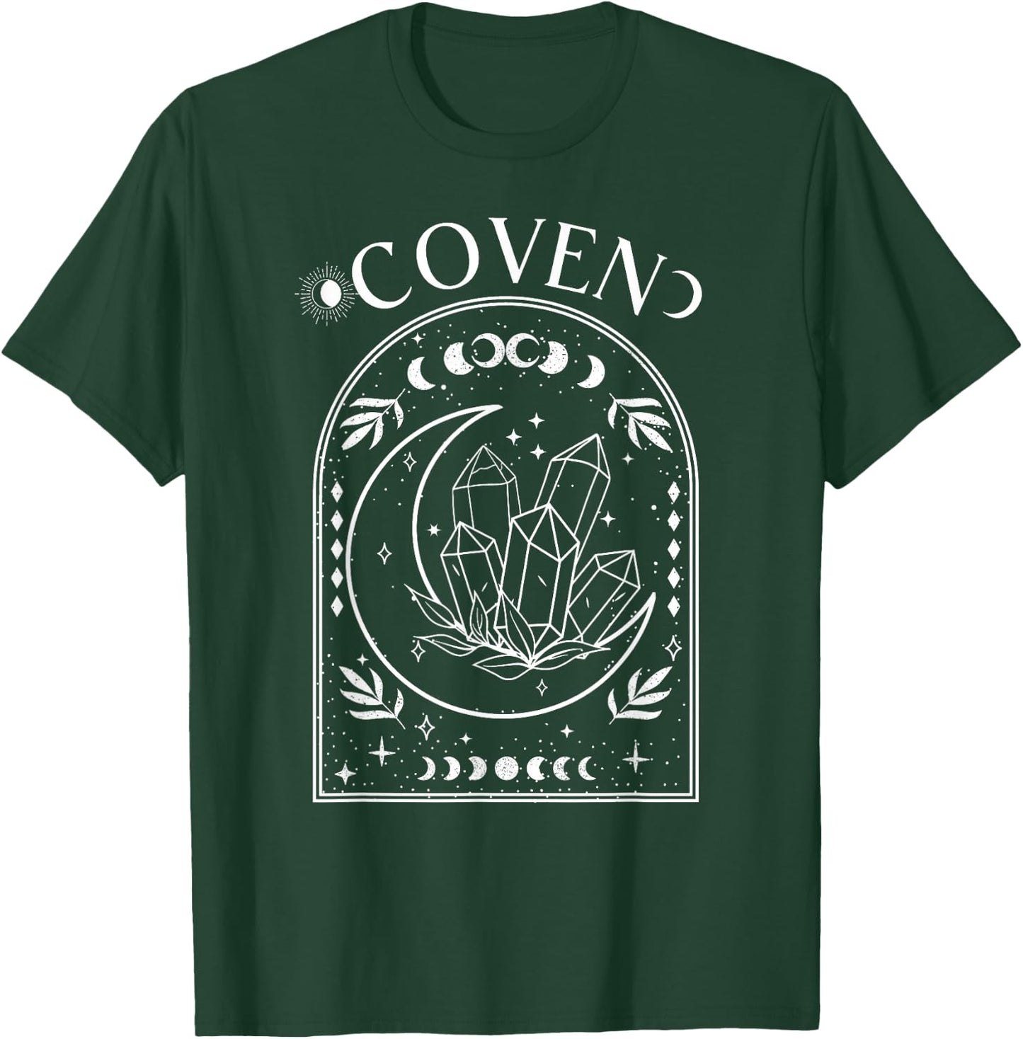 Witchy Bride Coven Tarot Celestial Gothic Bachelorette Party T-Shirt - T-Shirt | Forest