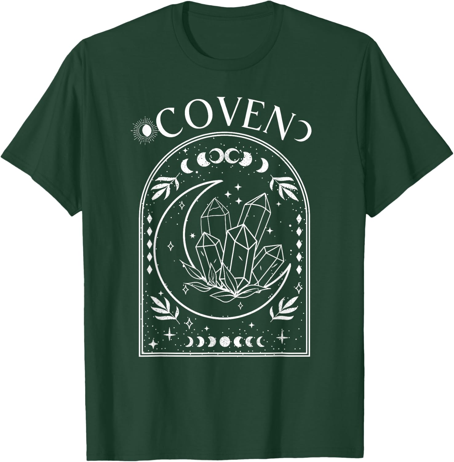 Witchy Bride Coven Tarot Celestial Gothic Bachelorette Party T-Shirt - T-Shirt | Forest