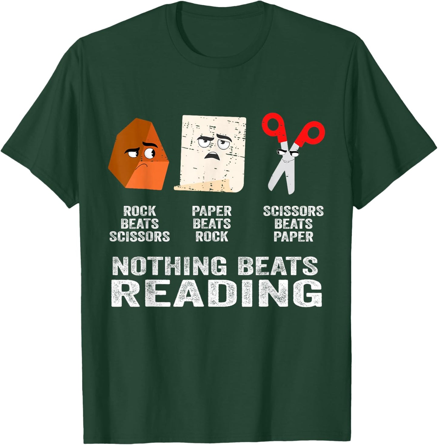 Nothing Beats Reading Book Librarian Across America Kids T-Shirt - T-Shirt | Forest