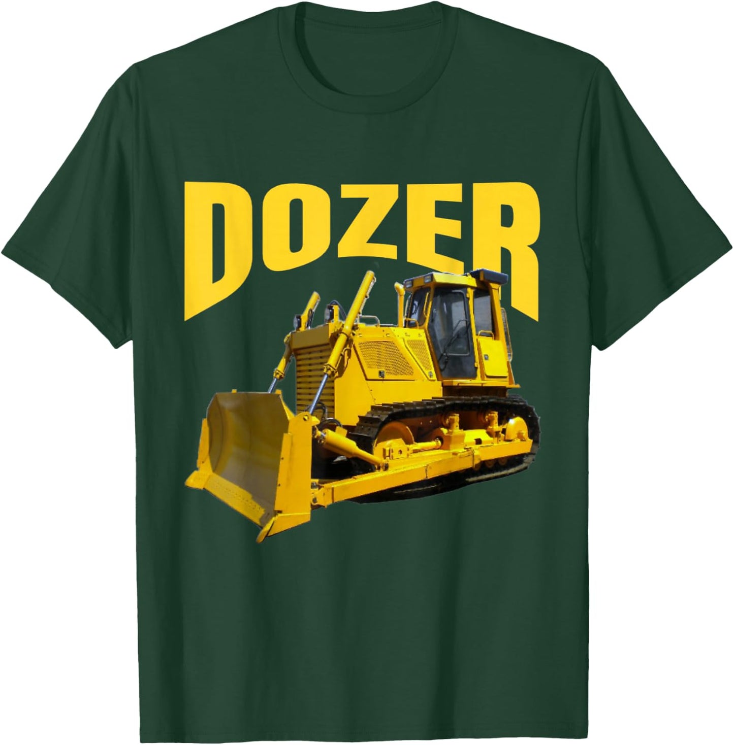 Fun Heavy Equipment Bulldozer for Kid's and Adults T-Shirt - T-Shirt | Forest