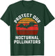 Protect Our Nocturnal Pollinators Bat Retro Halloween Bats T-Shirt - T-Shirt | Forest