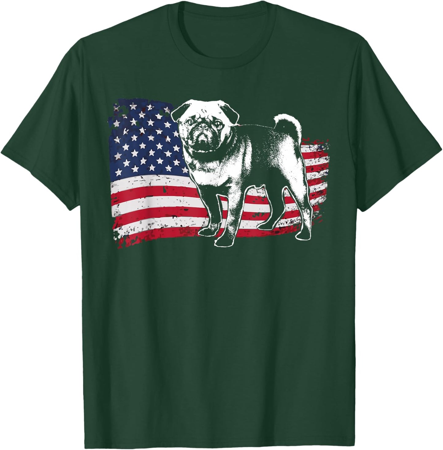 Pug Puggie-Dog T-Shirt - T-Shirt | Forest