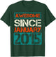 Awesome Since January 2015 shirt 7th 7 Years boys or girls T-Shirt - T-Shirt | Forest
