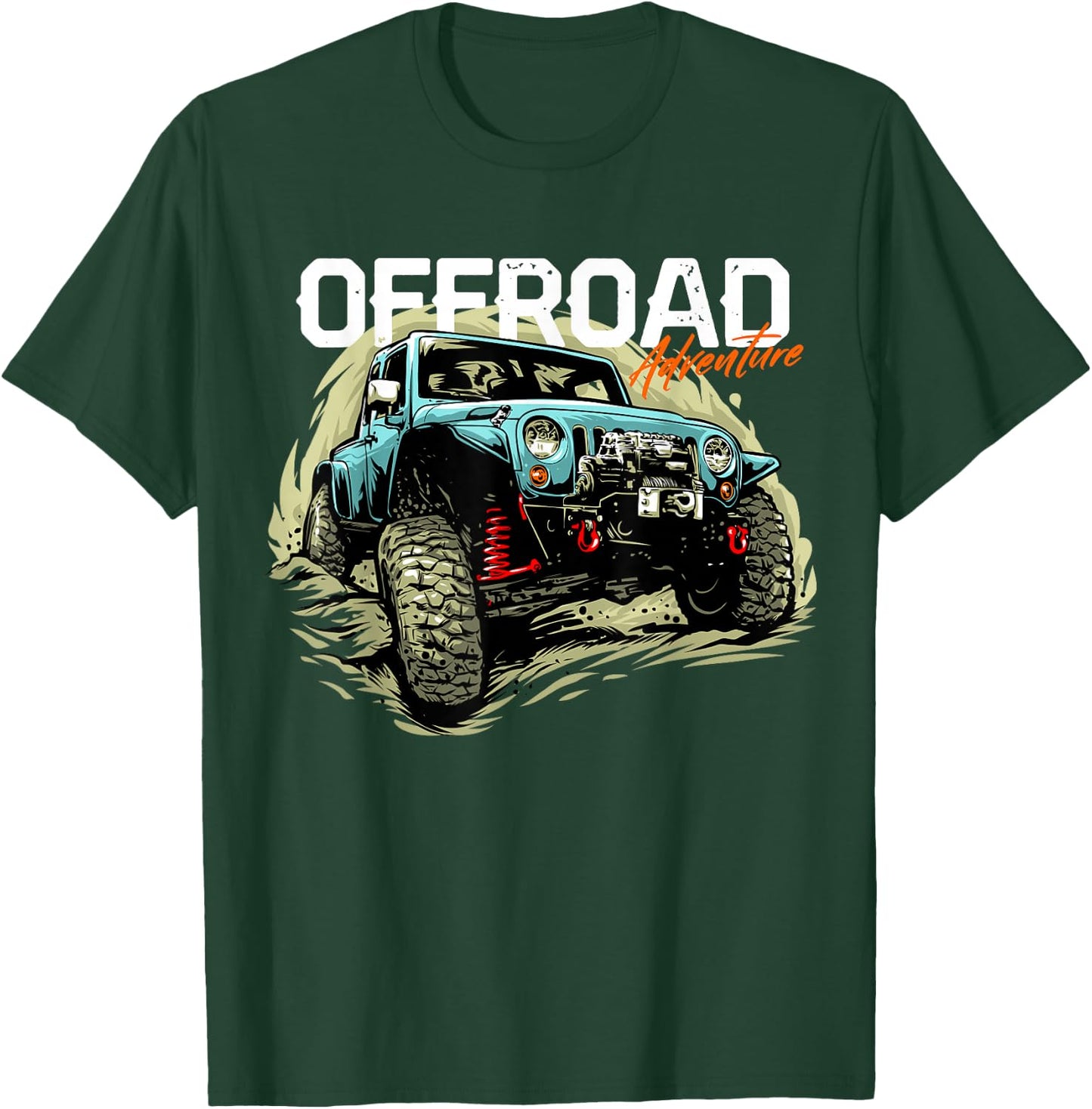 Offroad Adventure | Off Roading Offroad 4x4 SUV T-Shirt - T-Shirt | Forest