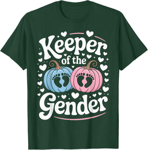 Keeper of The Gender Daddy Mom to Be Gender Reveal T-Shirt - T-Shirt | Forest