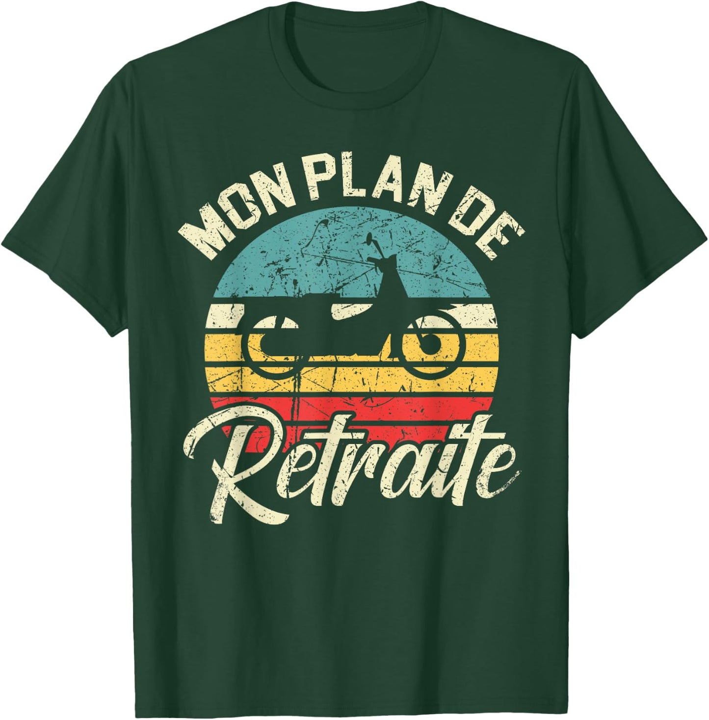 My Retirement Plan Mount the Moped Gift Moped T-Shirt - T-Shirt | Forest
