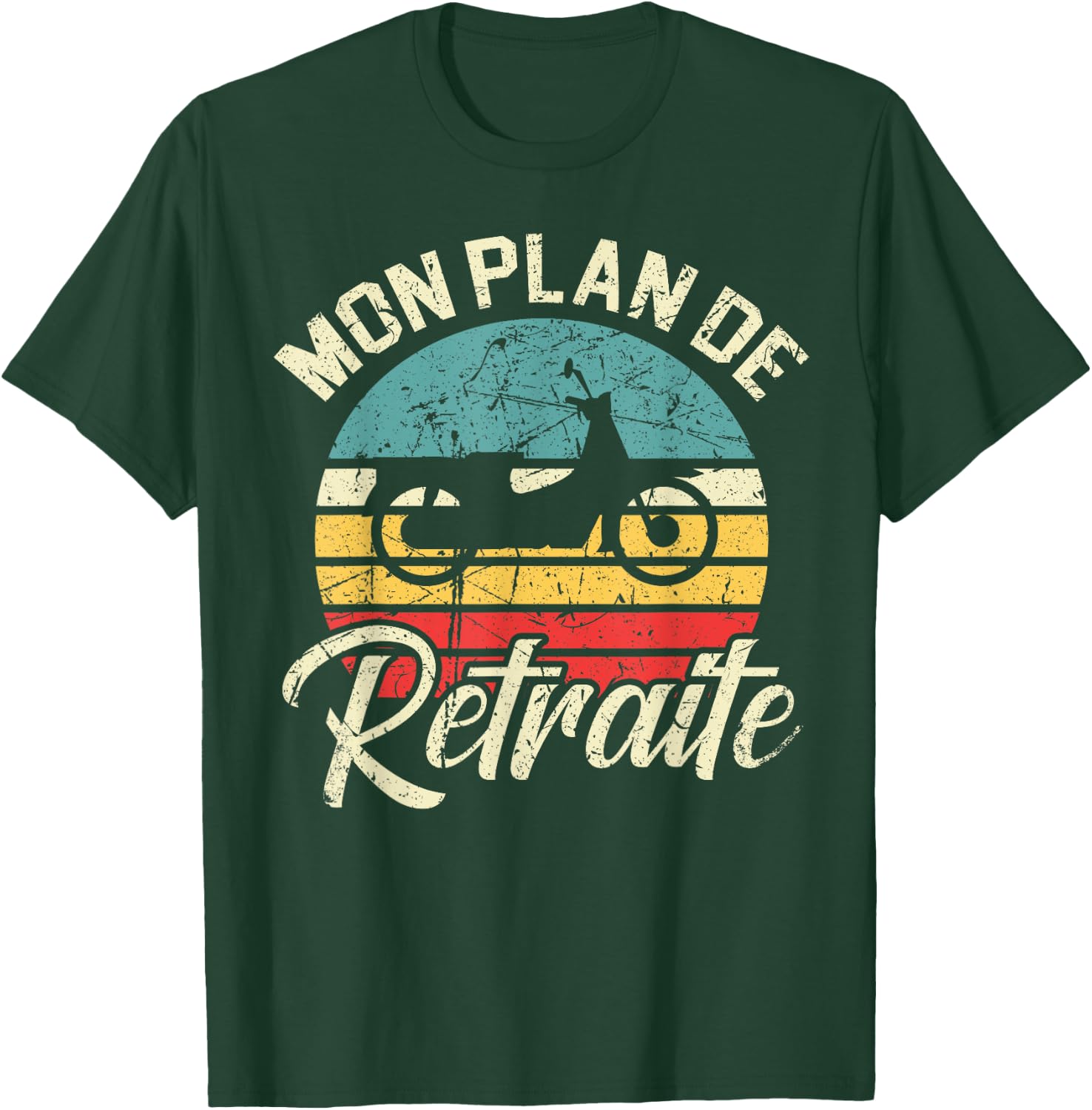 My Retirement Plan Mount the Moped Gift Moped T-Shirt - T-Shirt | Forest