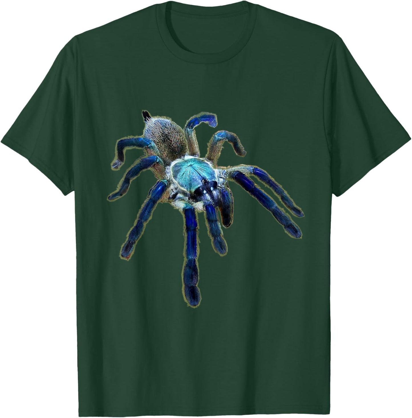 Socotra Island Blue Baboon Tarantula Spider (M. balfouri) T-Shirt - T-Shirt | Forest