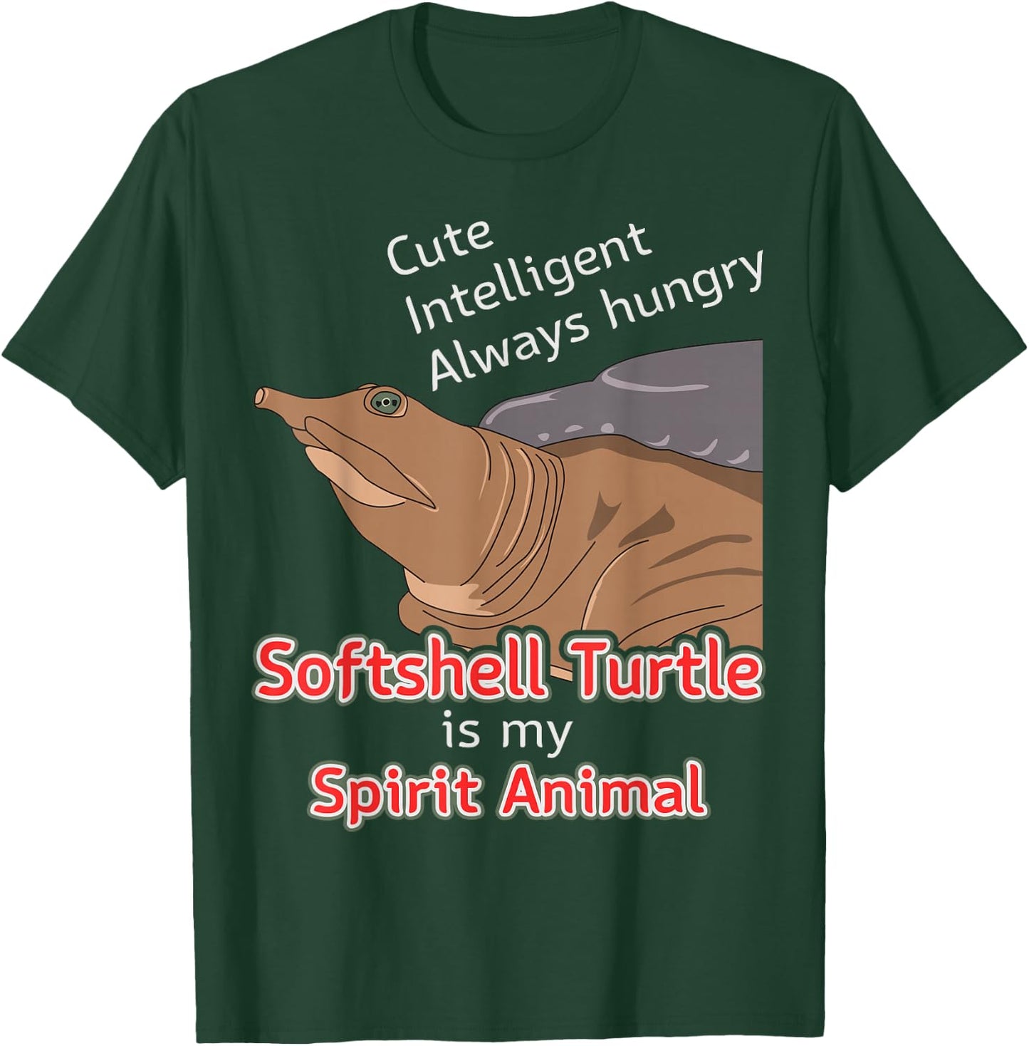 Softshell Turtle Apalone Spirit Animal Softshell T-Shirt - T-Shirt | Forest